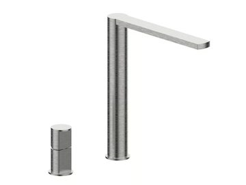 BORGIA 89058A - Countertop stainless steel washbasin mixer by Rubinetterie Frattini - view 2